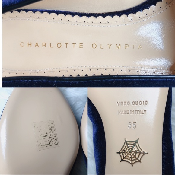 ❤️SOLD❤️Charlotte Olympia kitty ballerina flats 35 - Picture 7 of 8